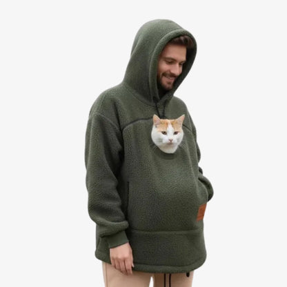 Cozy Cat Pouchie Hoodie – Wearable Pet Carrier
