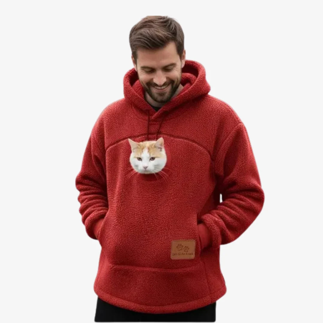 Cozy Cat Pouchie Hoodie – Wearable Pet Carrier