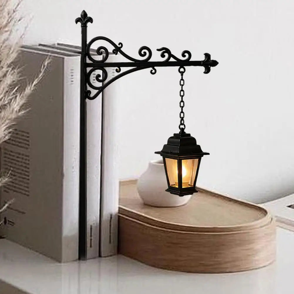 Library Lantern Bookshelf Light – Vintage LED Book Nook Lamp