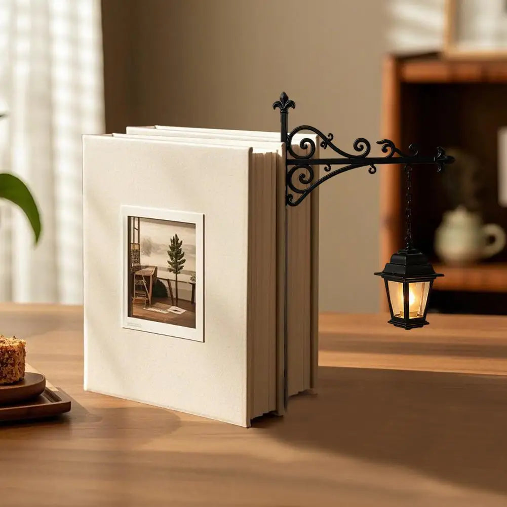 Library Lantern Bookshelf Light – Vintage LED Book Nook Lamp